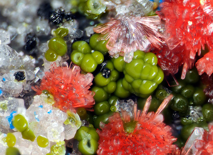 Glaukosphärit  mit Erythrin