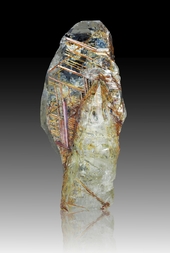 Schweiz/Wallis, Kanton/Goms, Bezirk/Binntal/Binn/Feldbach/mittleres Feldbachtal/Calcitkluft im Feldbach